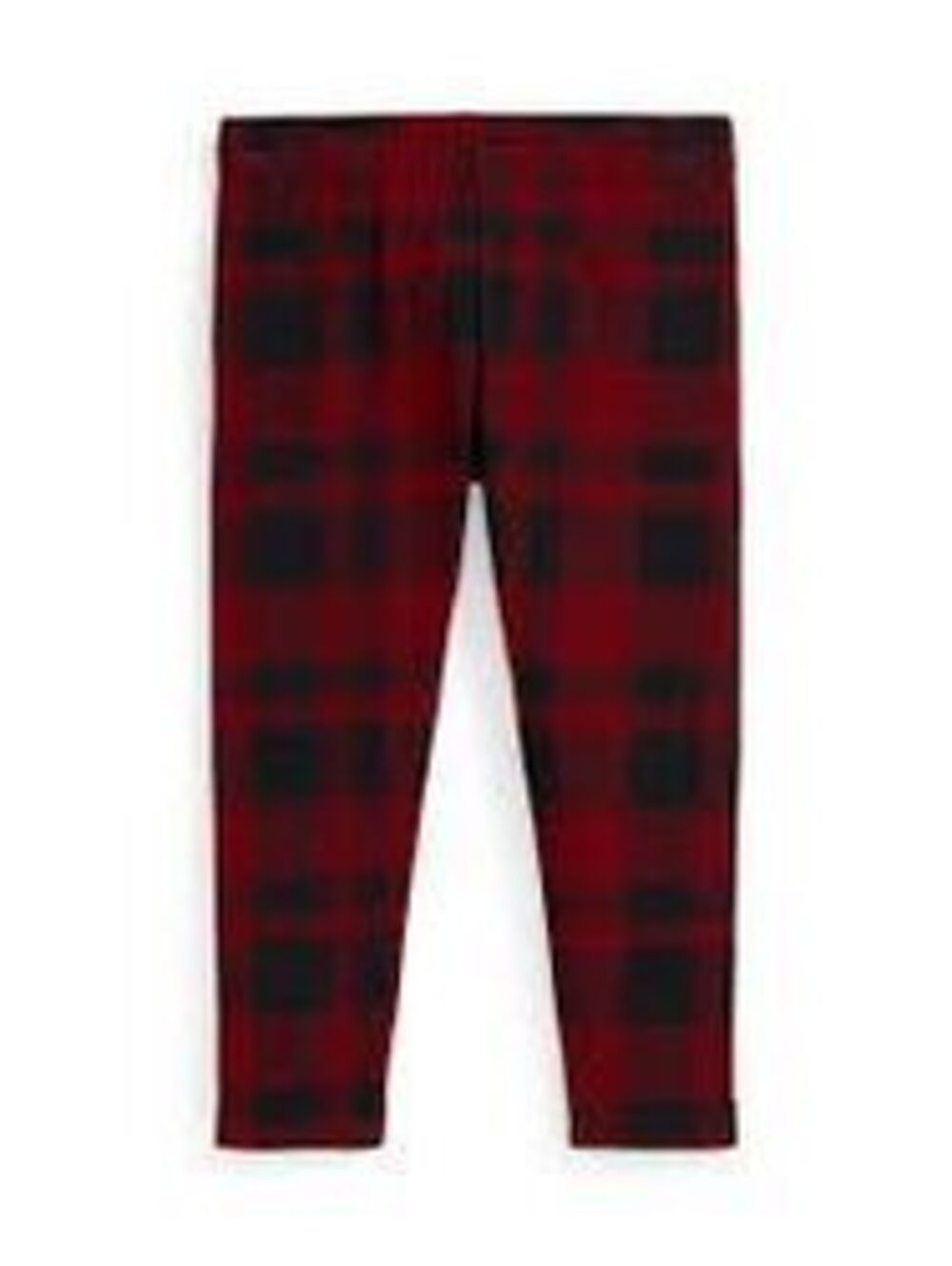 Girls plaid stretch jersey leggings size 2